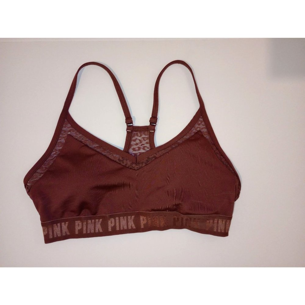 VS PINK Bralette Padded Lace Mauve